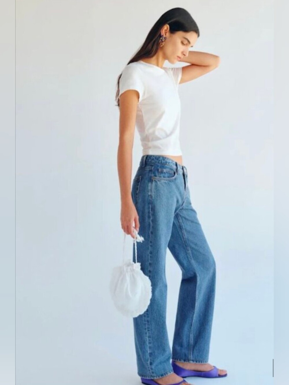 Reformation Charlee Low Rise Straight Jeans